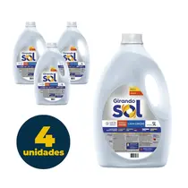 DETERGENTE LIQUIDO LAVA LOUCA 5L GIRANDO SOL NATURAL 4 UN