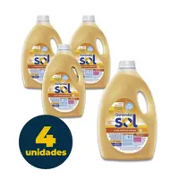 LAVA ROUPAS LIQUIDO 5L GIRANDO SOL GLICERINA 4 UN