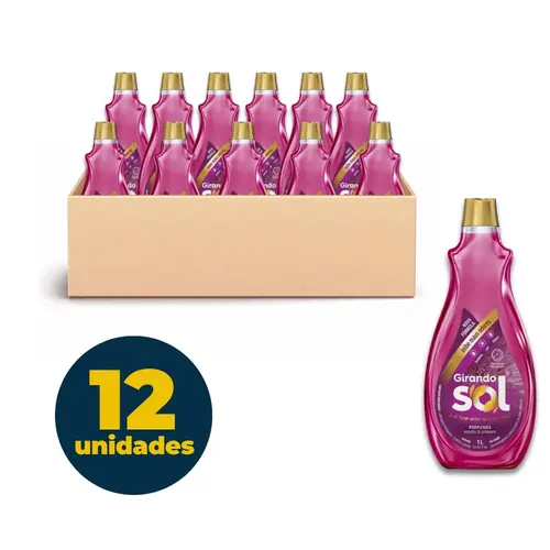 LIMPADOR MULTIUSO 1L GIRANDO SOL PERFUMADO ENCANTOS DA PRIMAVERA 12 UN