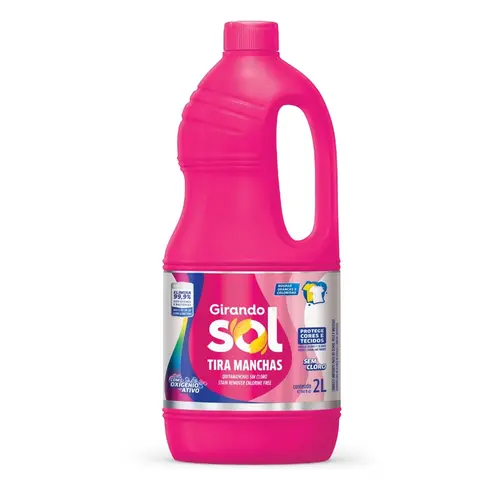 Alvejante sem Cloro Tira Manchas 2L Girando Sol