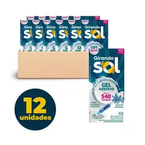 GEL SANITARIO ADESIVO 40G REFIL GIRANDO SOL FRESCOR MARINHO 12 UN