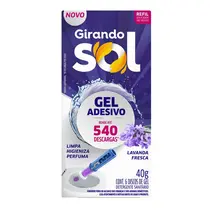 Refil Gel Adesivo Sanitário 40g Lavanda Fresca Girando Sol