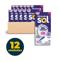 GEL SANITARIO ADESIVO 40G REFIL GIRANDO SOL LAVANDA FRESCA 12 UN