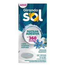 Pastilha Adesiva Sanitária 3uni de 9g Frescor Marinho Girando Sol