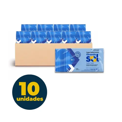 SABAO BARRA 180G AZUL GIRANDO SOL C/5 UN 10 PCT