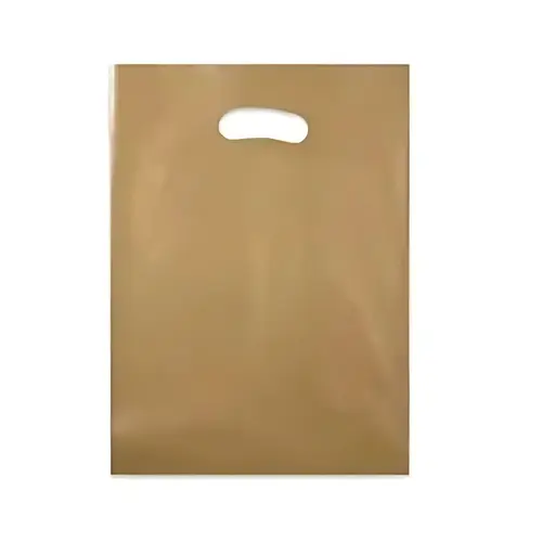 Sacola Presente PE Boca de Palhaço Ouro 50 unidades 30CMX40CM Inoven