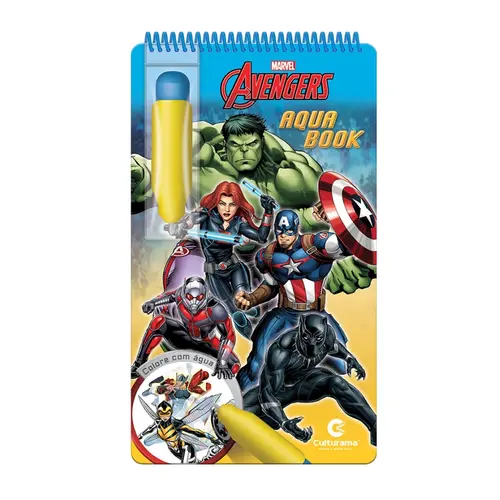 Livro Infantil Colorir Agua Book Vingadores Culturama