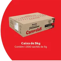 Açúcar Cristal Premium Sache 5g c/ 1000 Caravelas