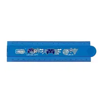 REGUA PLAST 30CM TILIBRA DOBRAVEL 30CM/15CM GAME