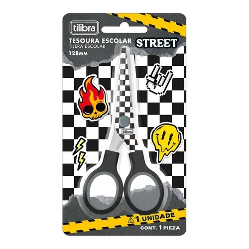 TESOURA ESCOLAR 12,8CM TILIBRA STREET