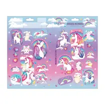 ADESIVO STICKER 01 CARTELA G TILIBRA BLINK UNICORNIO