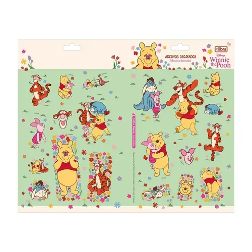ADESIVO STICKER 01 CARTELA G TILIBRA POOH