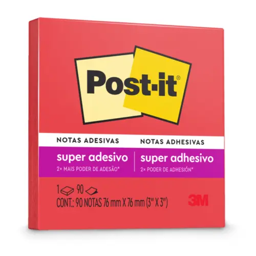 Bloco Adesivo Removivel 076MMX076MM 90FL Telha POST-IT