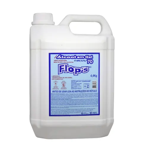 Álcool Gel Antisséptico 70 INPM 5kg Flops