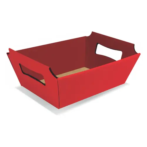 CESTA DE PAPEL ALCA G 29CMX22CMX10CM URIARTE VERMELHA