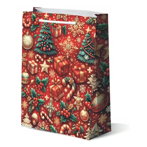 SACOLA PRESENTE 16 ALCA 38,5CMX23,5CMX08CM NATAL - 31242