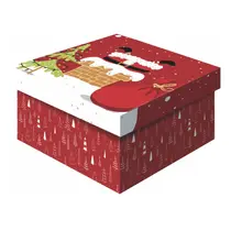Caixa Presente Quadrada M 21X21X8,5CM Natal Uriarte - 31037