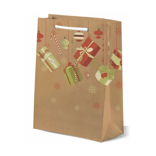 Sacola Presente Kraft GG 34CMX12CMX42,5CM Natal - 31257