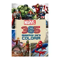 Livro Infantil 365 Desenhos para Colorir Marvel Culturama