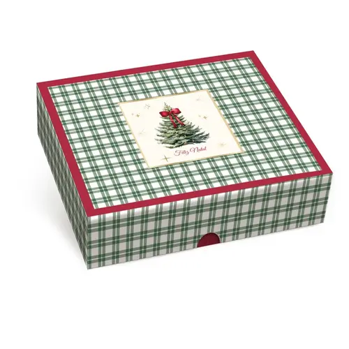 Caixa Presente Retangular c/ Tampa e Fundo G 30CMX6CMX24CM Pinheiro Cromus