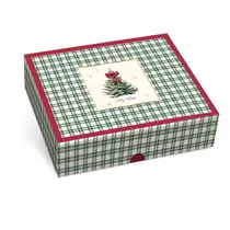Caixa Presente Retangular c/ Tampa e Fundo G 30CMX6CMX24CM Pinheiro Cromus