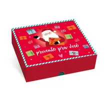 CAIXA PRESENTE RET C/TAMPA E FUNDO P 17CMX4,5CMX13,5CM CROMUS PRESENTES NATAL 10 UN