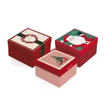 CAIXA PRESENTE QUADRADA M 26CMX26CMX12CM CROMUS NATAL SORTIDA 10 UN