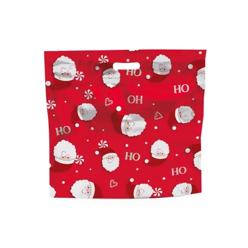 Sacola Presente Laminada Metalizada Ziper Cromus Joyful 32x40cm