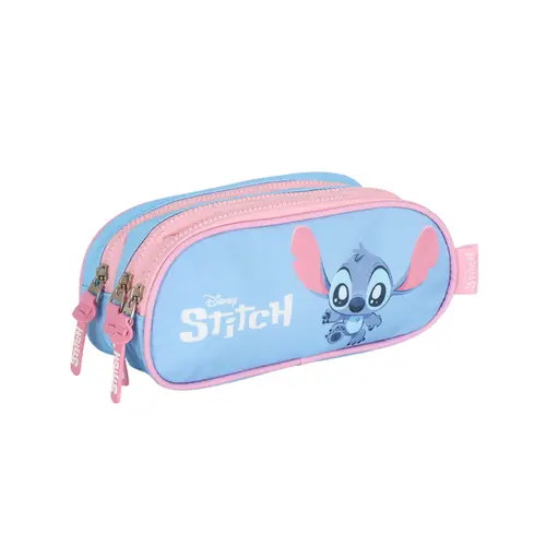 Estojo Infantil 3 Zíperes Luxcel Stitch Azul ET50045SC