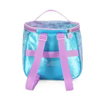 Lancheira Escolar Luxcel Stitch Roxa LA42413SC