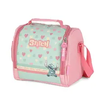 Lancheira Escolar Luxcel Stitch Verde LA50093SC
