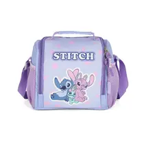 Lancheira Escolar Luxcel Stitch Roxa LA50093SC