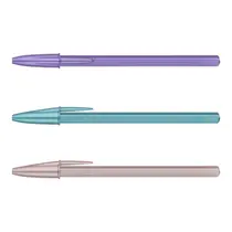 CANETA ESF 1.0MM BIC CRISTAL MATTE SORTIDA 25 UN