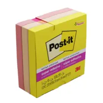 Bloco Recado Adesivo Removível 076MMX076MM 270 Folhas Coleção Alegria POST-IT