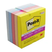 Bloco Recado Adesivo Removível 076MMX076MM 450 Folhas Coleção Alegria POST-IT
