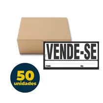CARTAZ VENDE-SE 157X320MM TAMOIO 50 UN