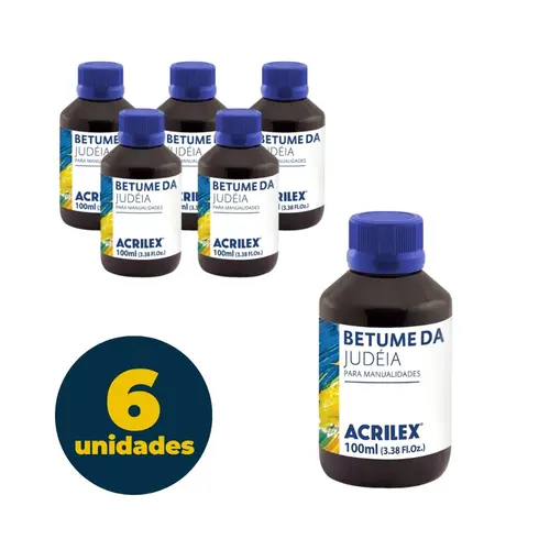 BETUME DA JUDEIA 100ML ACRILEX 6 UN