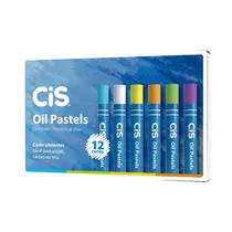Giz Pastel Oleoso Escolar 12 Cores Oil Pastels Cis