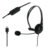 Fone de Ouvido Headset Type-C com Microfone 5+ Office Preto