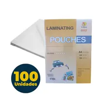 REFIL PLASTIFICACAO 220MMX307MM 0,050 ESP 125 MIC A4 100 UN