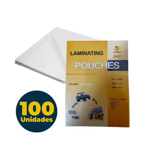 REFIL PLASTIFICACAO 080MMX110MM 0,050 ESP 125 MIC RG 100 UN