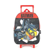 Mochila Infantil Com Rodas Luxcel Batman Vermelha IC42686BM