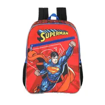 Mochila Infantil Sem Rodas Luxcel Super Homem Vermelha IS42261SM
