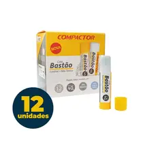 Cola Bastão Grande Compactor 40g com 12 Unidades