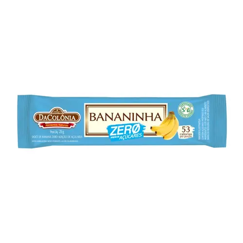 Bananinha Zero Açúcares DaColônia 25g