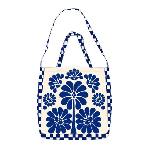 Bolsa Me Leva Quadriculado Palermo Azul Farm