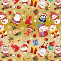 Papel Presente em Folha 50x60cm Couché Noel Presentes