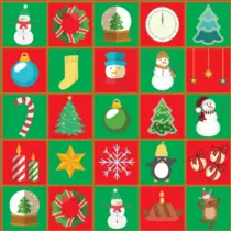 Papel Presente Couché Bobina 60x90m Natal Símbolos