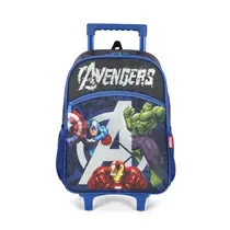 Mochila Infantil com Roda Luxcel Avengers Preta IC42332AG