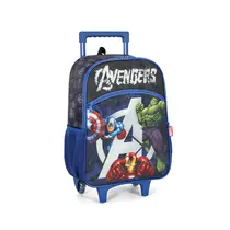 Mochila Infantil com Roda Luxcel Avengers Preta IC42332AG